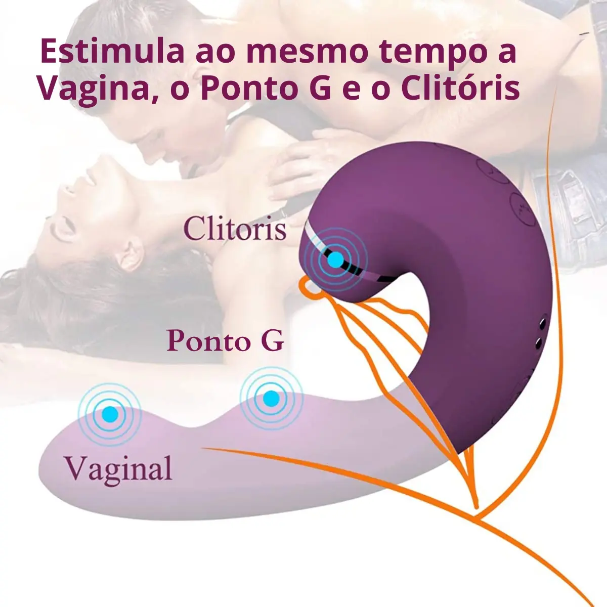Vibrador com Pulsador para Clitóris - foto 2